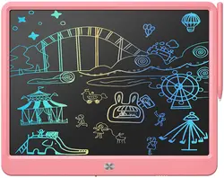 LCD Writing Tablet 15 Inches Colorful Screen Drawing Pad Doodle and Scribbler Boards for Kids Electronic Educational Learning