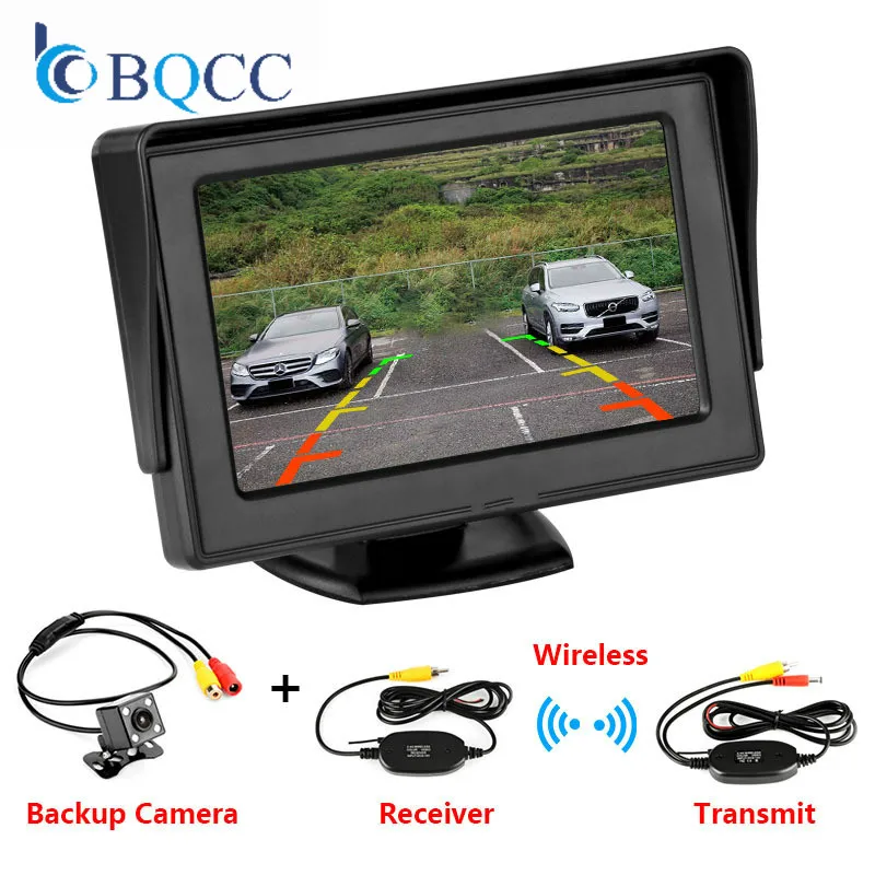 Монитор Do Carro De 4," Tela Para камера заднего вида Reversa Cor TFT Lcd Цифровой HD Polegada PAL/NTSC видеорегистратор Автомобильный видеорегистратор