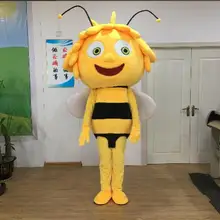 Лидер продаж Профессиональный талисман костюм Взрослый размер честная девушка пчела талисман костюм