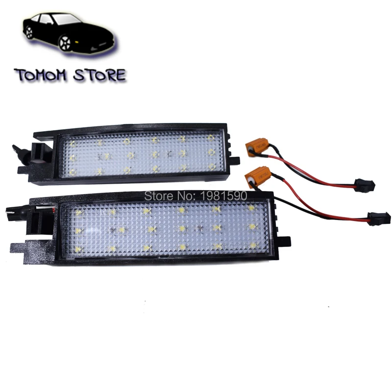 2pcs LED rear number license plate lights for Toyota RAV4 Corolla Yaris Camry Solara Avalon Auris car styling accessory