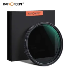 K& F концепция 55 мм 58 мм 62 мм 67 мм 77 мм фейдер ND фильтр нейтральной плотности переменный фильтр от ND2 до ND32 для камеры sony объектив НЕТ "X" пятно