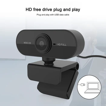

Webcam 1080P HDWeb Camera with Built-in HD Microphone Auto Focus 1920 x 1080p Web Cam