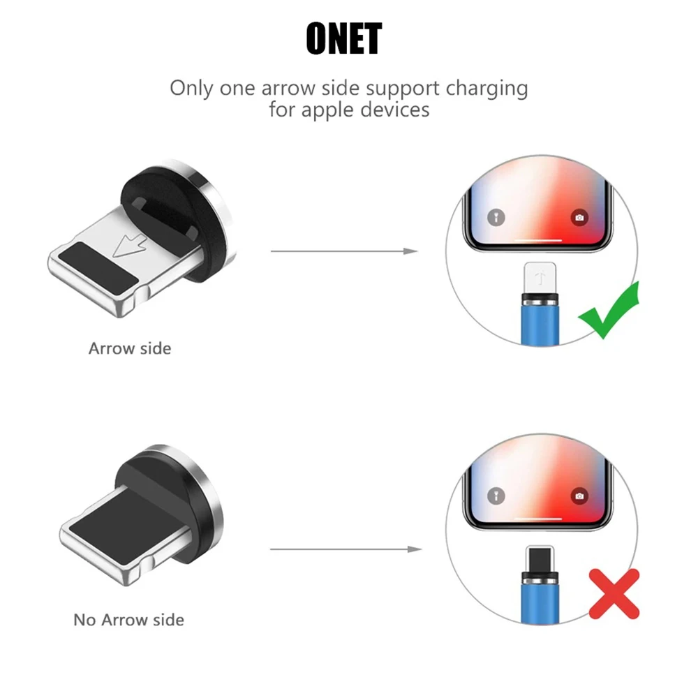 Магнитный usb-кабель 1 м светодиодный светящийся кабель Micro USB type C для мобильного телефона Xiaomi mi9 samsung яркий зарядный Шнур для iPhone