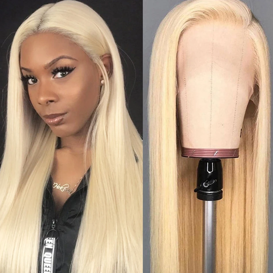 613-Lace-Front-Wig-Straight-Blonde-Human-Hair-Wigs-13x4-Pre-Plucked-Tuneful-Malaysian-Remy-Hair