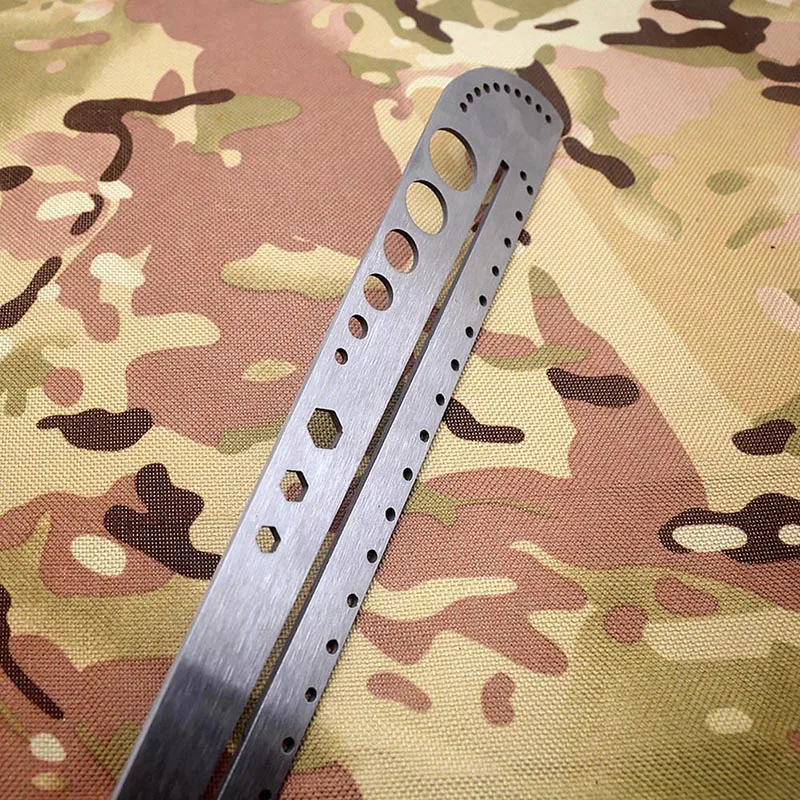 EDC Многофункциональный многоразовый экологичный линейка из нержавеющей стали гаечный ключ компасы транспортир измерительный инструмент