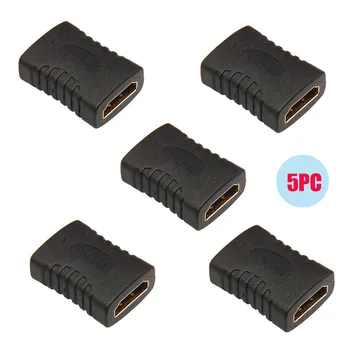 

5 x HDMI Female To Female Extender Adapter Coupler Connector F/F For HDTV 1080P YECF7.16