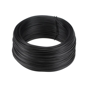 

uxcell 1 Roll 151 Feet Metallic Twist Ties Reusable Cable Cord Wire Ties Black For Home, Business, Institutions