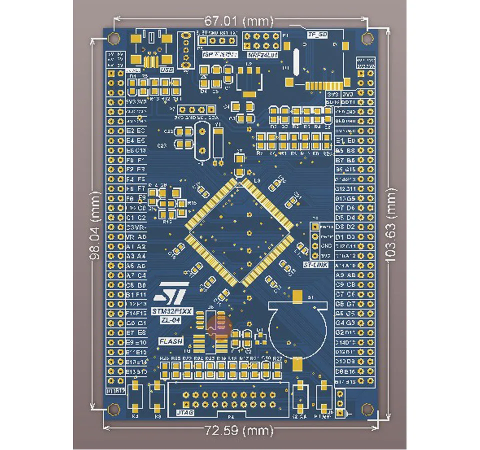 STM32F103    DIY   Cortex M3 MCU STM32F103ZCZDZEZFZGT6 LQFP144  2PCS ZL-04