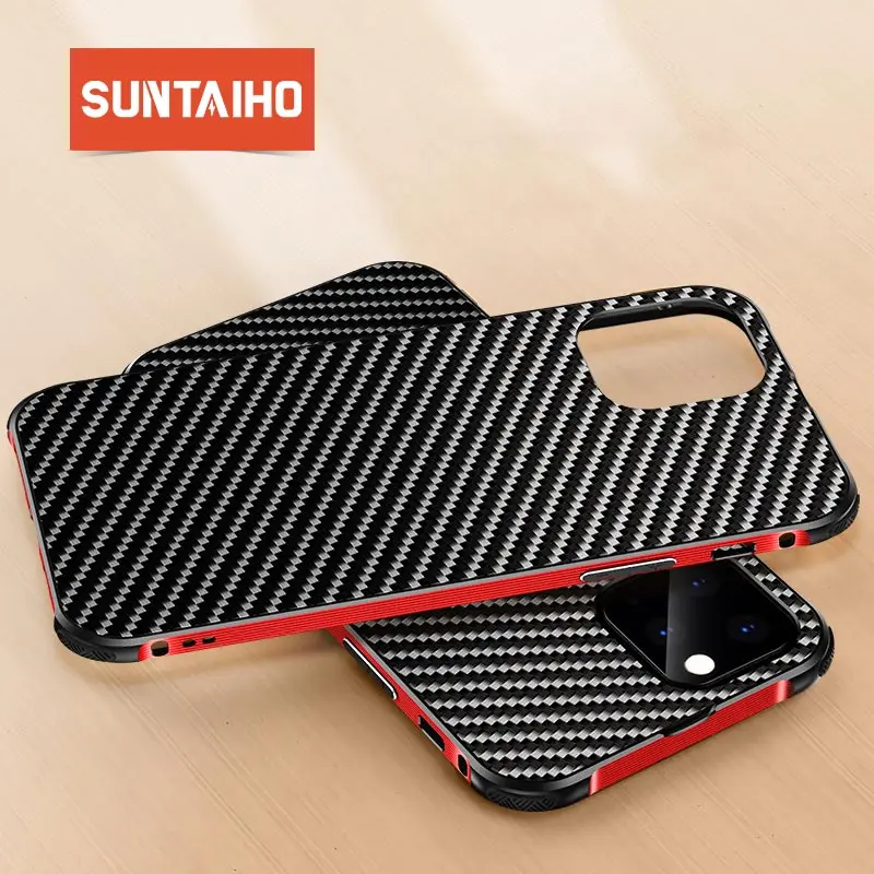 

Case For iphone 11 Pro MAX Soft Silicone Case Cover For iPhone 11 11pro Luxury Carbon Fiber Bumper Case For iphone 11 Pro MAX