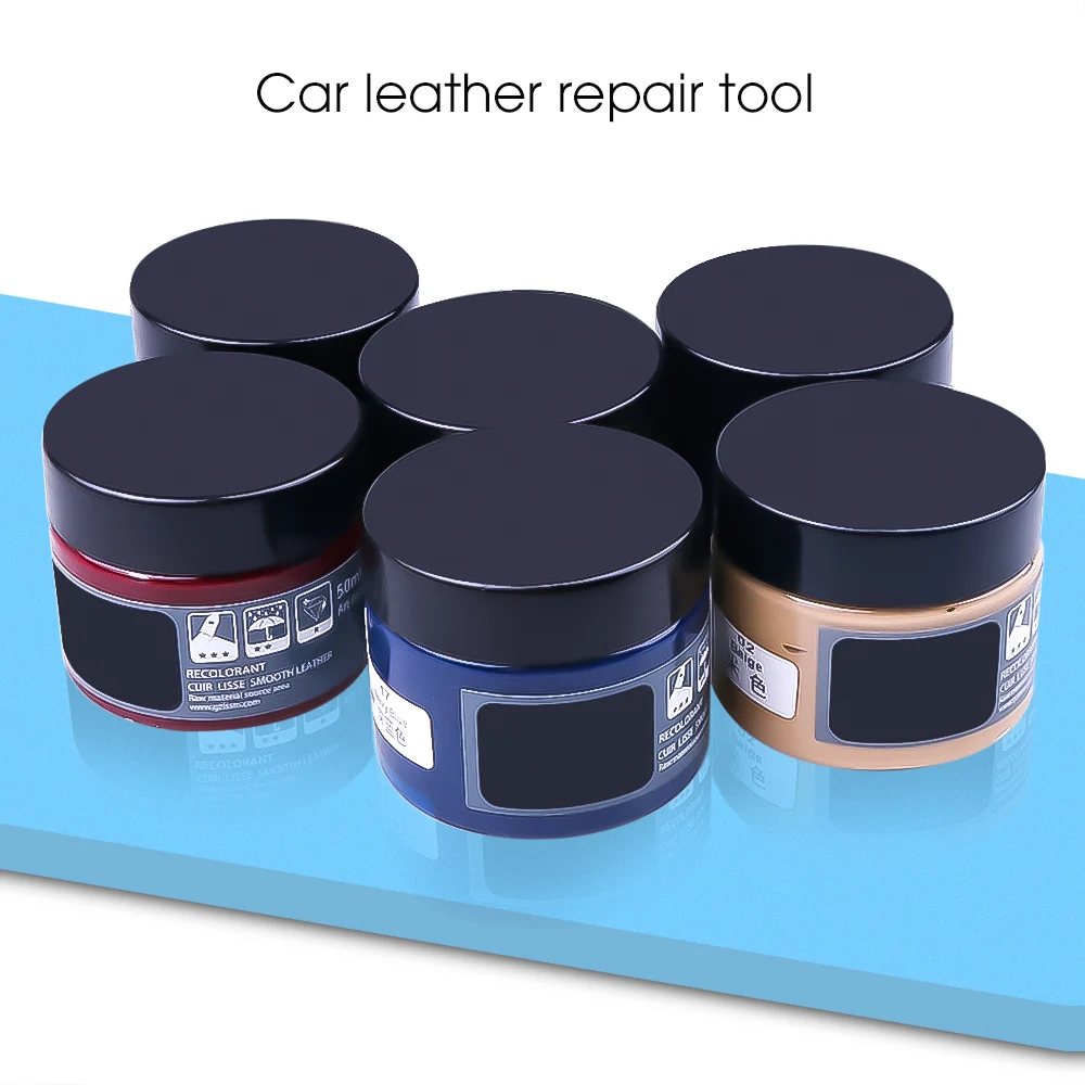 Kit de reparación líquida de piel para el coche, herramienta de restauración de grietas y arañazos, para zapatos, sofá, asiento, abrigos y agujeros