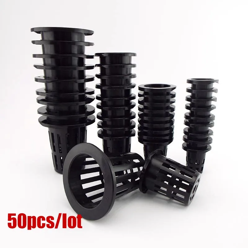 Nursery Pots Plant Propagation Pots Hydroponic Plant Pots 50Pcs Plant Grow Pots Net Nursery Cup Hydroponic colonization