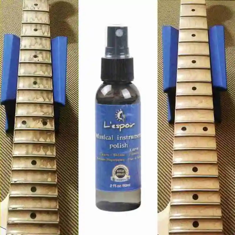 Musical Instrument Brightening Wax Guitar Panel Cleaner Cleaning Care Oil and Piano Cloth Set