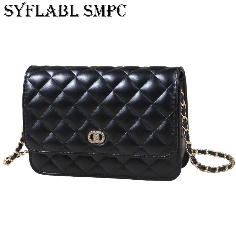 PU Leather Shoulder Bag for Women 2021 Simple Luxury Solid Color Crossbody Bag Ladie Design Fashion Handbag and Purses