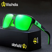 Viahda, поляризационные солнцезащитные очки, мужские спортивные очки, HD солнцезащитные очки, квадратное отражающее покрытие, женские уличные солнцезащитные очки