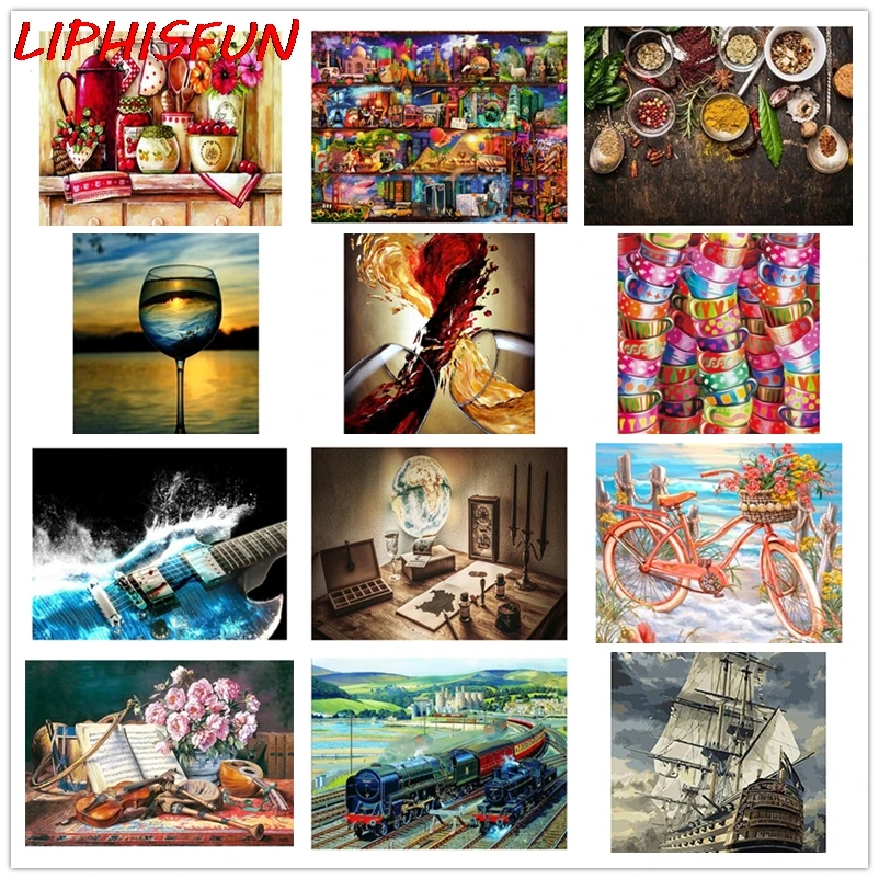 LIPHISFUN алмазная живопись натюрморт ручная вышивка крестиком квадратный/круглый