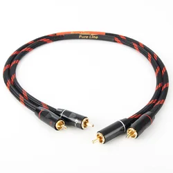 Premium HiFi RCA Audio Interconnect Cable - 2m (Black)