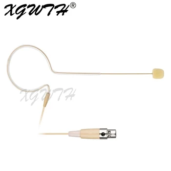 

Single Ear Hanging Condenser Microphone Headset Headworn Mic Mini 3 Pin Mini XLR Plug for AKG Samson Wireless Bodypack System