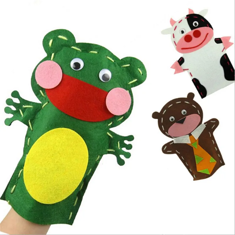 1 шт. DIY ручной работы мультфильм Животные FingerToys Нетканая тканевая перчатка
