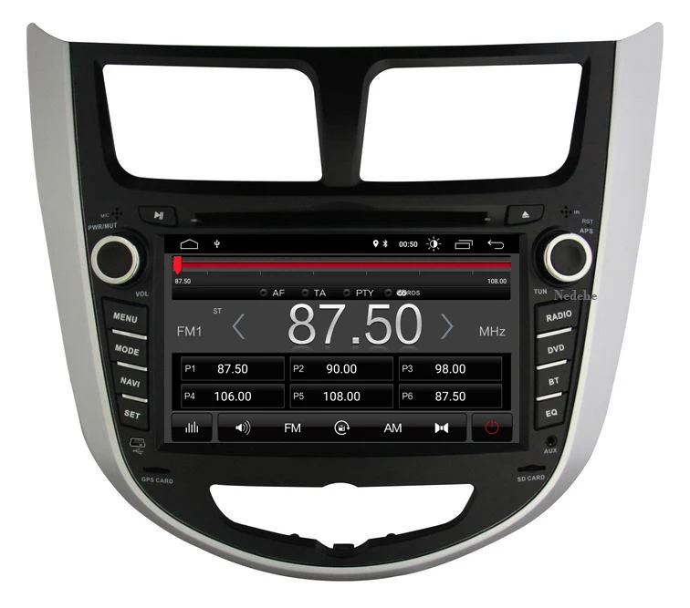 2 din Android 9,0 автомобильный dvd-плеер для hyundai Solaris accent Verna 2011- радио рекордер Gps wifi usb аудио карта