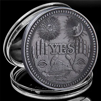 

Collection Art Craft Yes or No Skull Commemorative Coin Souvenir Challenge Collectible Coins