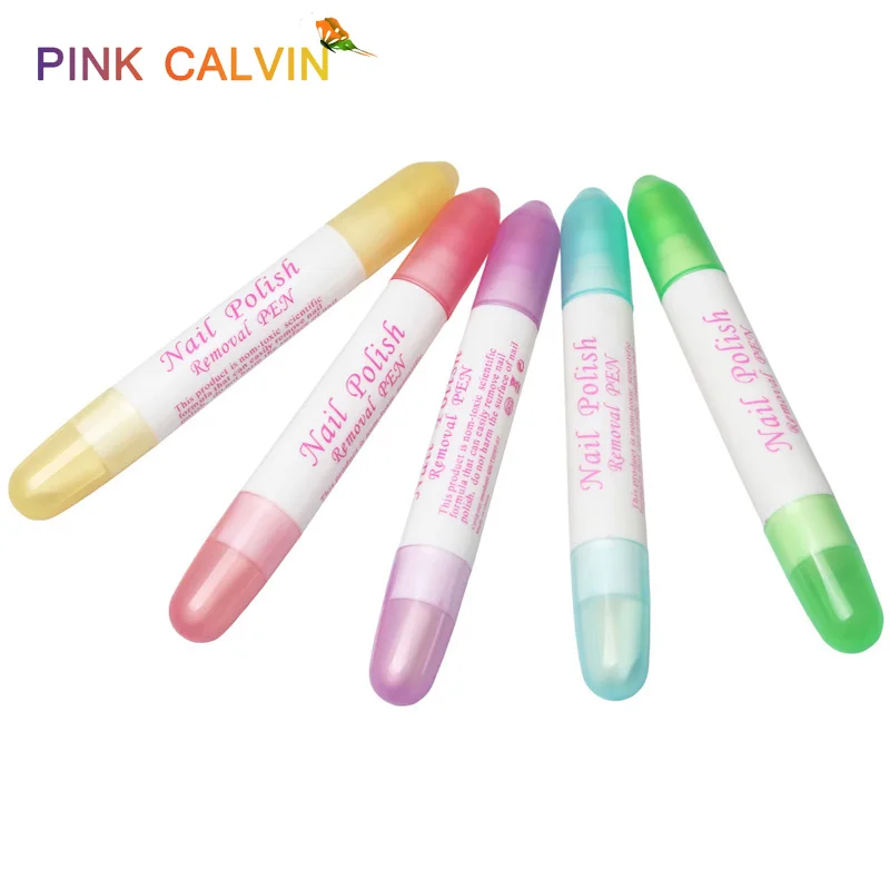 

5PCS/Set remover, UV Gel, nail polish remover, nail art corrector, nail cleaning, erasure pen, color randomness.
