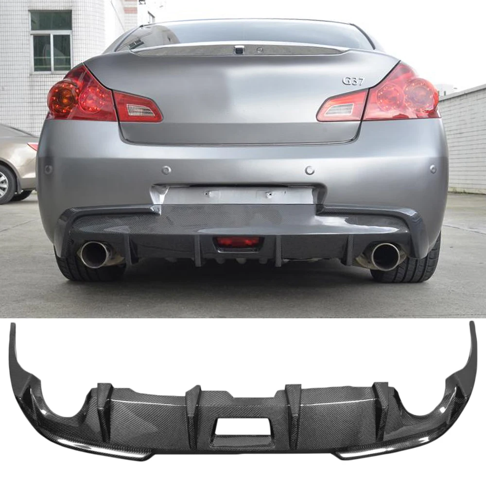 Автомобильный задний бампер из углеродного волокна диффузор для Infiniti G37 4 двери