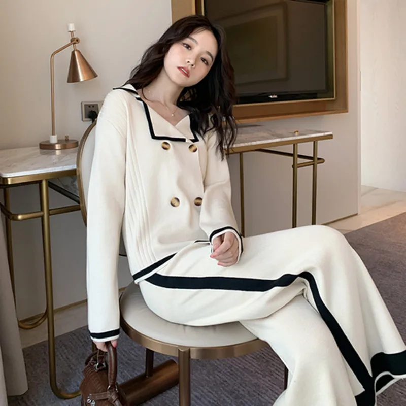 

Superior Quality Latest Fashion Designer 2019 Female Style Autumn Suit Fashion Temperament Loose Leisure Two-Piece Suite