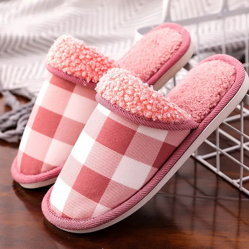 

PUIMENTIUA Women Winter Warm Ful Slippers Women Slippers Cotton Sheep Lovers Home Slippers Indoor Plush Size House Shoes Woman