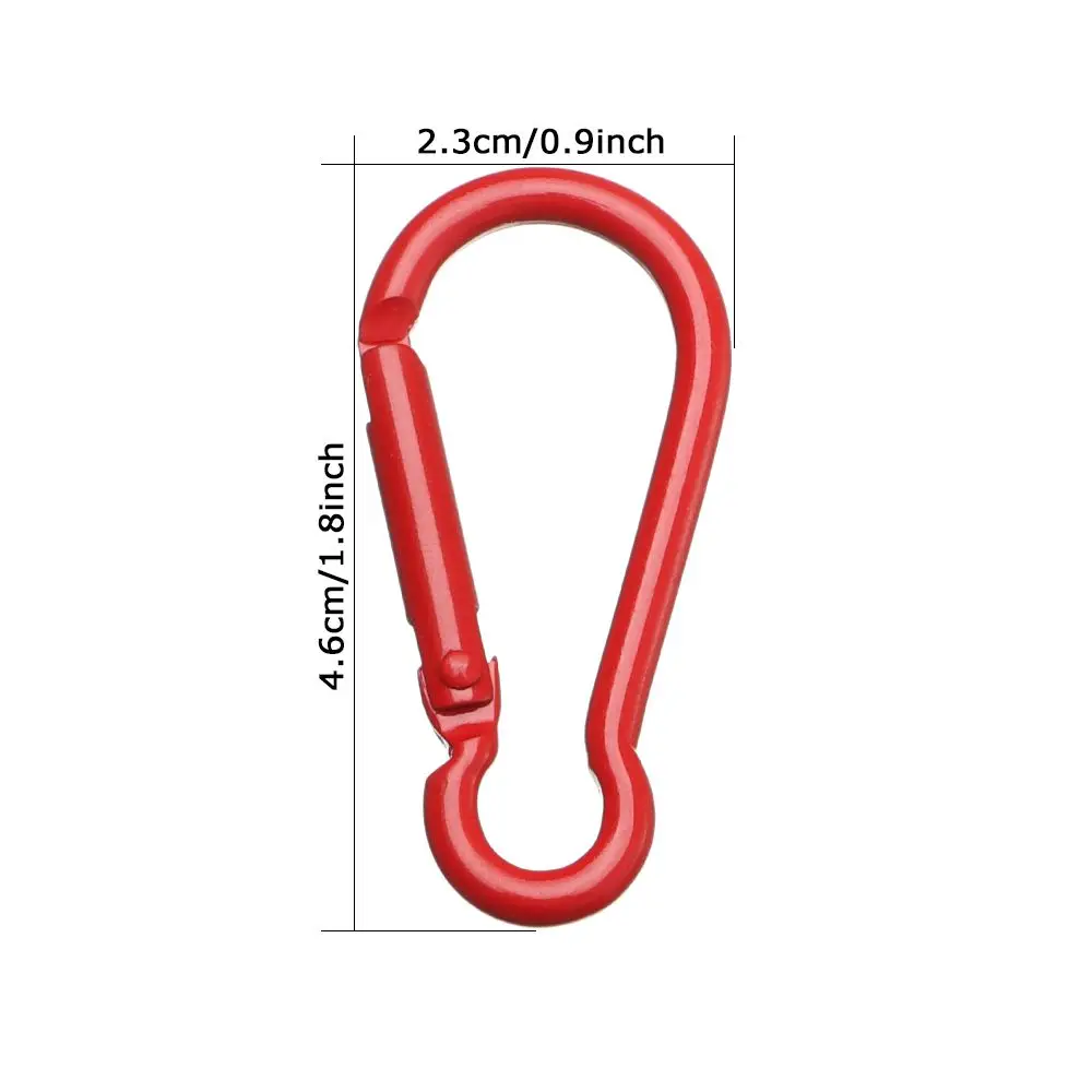 5Pcs New Aluminum Alloy Carabiner Outdoor Spring Snap Clip Water Bottle Hooks Keychain Climbing Camping Hiking Quickdraws Tools 6