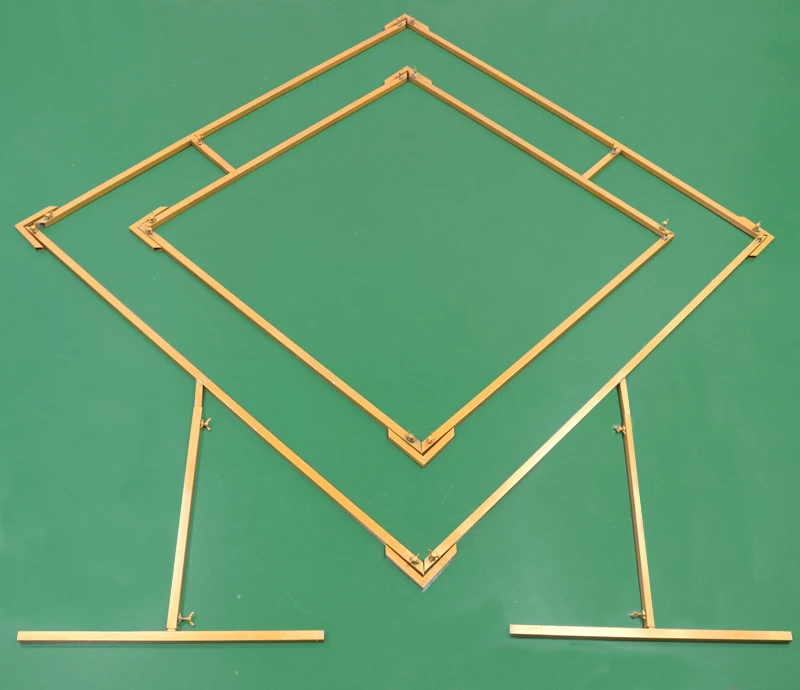 JAROWN Wedding Arch Rhombus Shelf Quadrilateral Geometry Flower Stand Shooting Props Home Party Decoration (13)