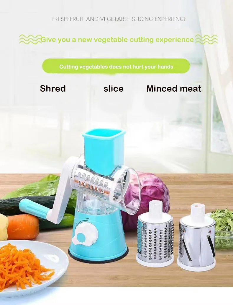 

Payne Vegetable Cutter Slicer Kitchen Accessories Multifunctional Round Mandoline Slicer Potato Cheese Chopper Grater Gadgets