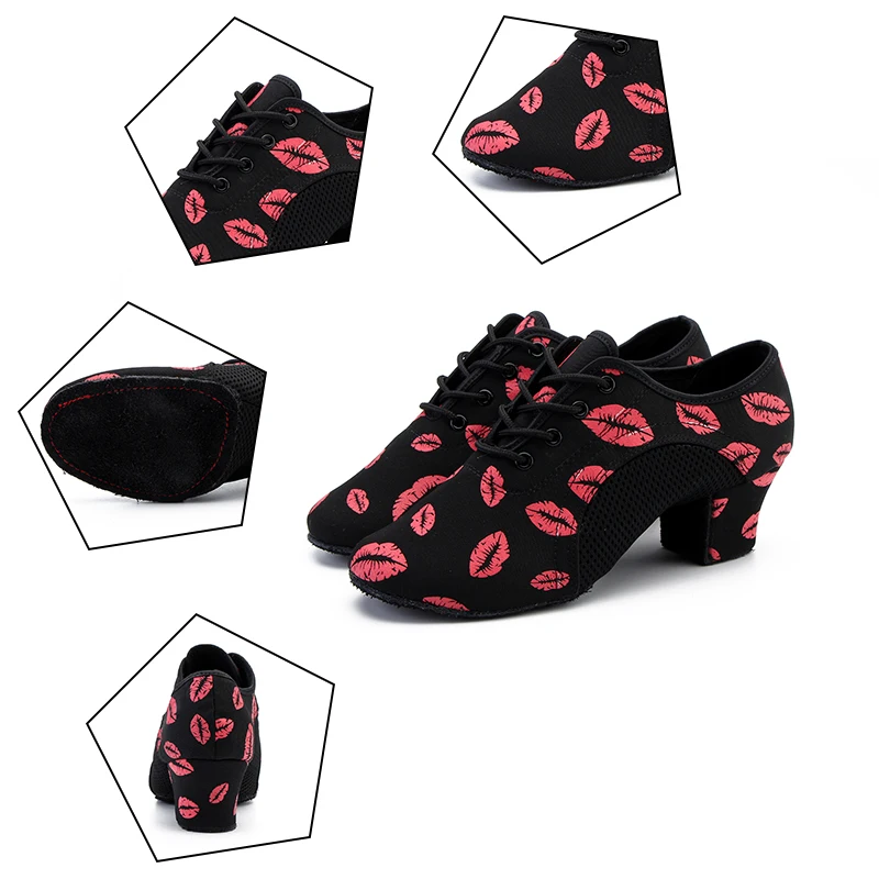 HROYL Unisex Dance Shoes for Men Women Girls Ballroom Dancing Modern Tango Jazz Performance Practise Salsa shoes Dance Shoes