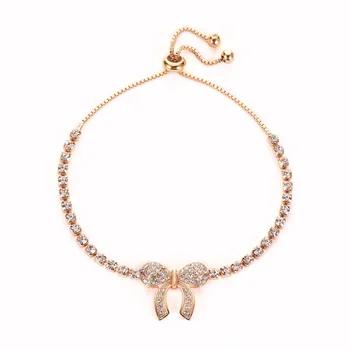 

2020 New Butterfly Bracelet For Women Fashion Adjustable Bead Bracelets Girl Bowknot Hand Jewelry Gift Charms Bracelets
