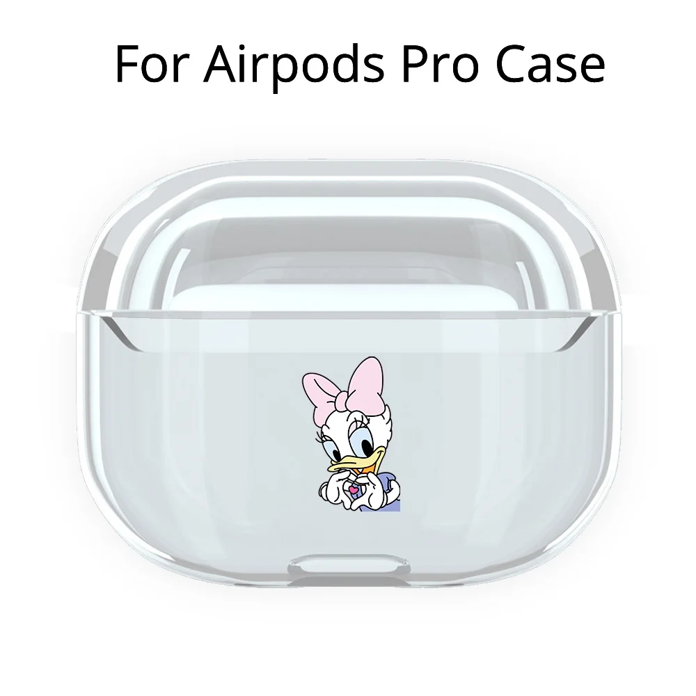 Милый мультяшный прозрачный чехол из поликарбоната для Airpods 3, беспроводная Защитная крышка для наушников, противоударный чехол для Apple Air Pods Pro, чехол для наушников - Цвет: For Pods Pro PC7003