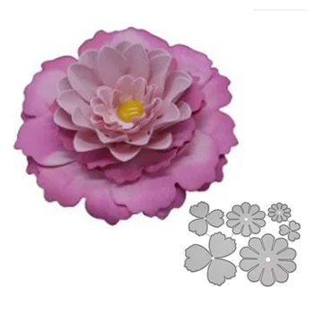 

New Dies 3D Flower Metal Cutting Dies Scrapbooking Album Decorative DIY Crafts Embossing Die Cuts Stencil Punch
