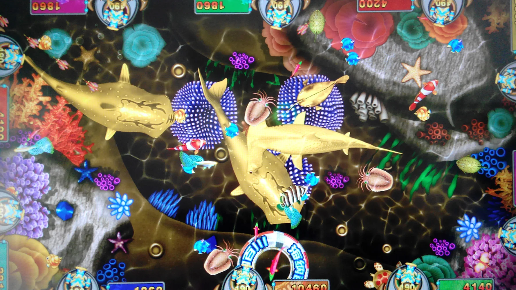 Arcade Shooting Game Machine Host Accessories for 6-10 Players Description Image.This Product Can Be Found With The Tag Names Board Game, Fish hunter game machine, Sports Entertainment