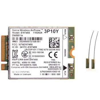 

Sierra Wireless Airprime EM7455 DW5811E 3P10Y CAT6 4G Module for DELL E7270 E7470 E7370 E5570 E5470 Wireless FDD/TDD