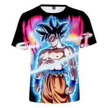 Коллекция года, летняя хлопковая футболка для мальчиков и девочек детская футболка с 3D-принтом «Жемчуг дракона», футболка с принтом «Z», одежда для детей футболка «Goku»