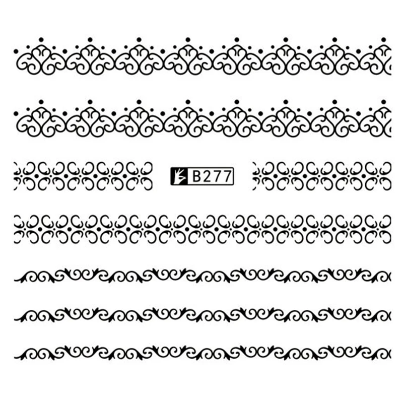 GAM BELLE 1 Sheet Stars moon Stripe Series 3D Sticker Nail Art Stickers Decals DIY Beauty 2