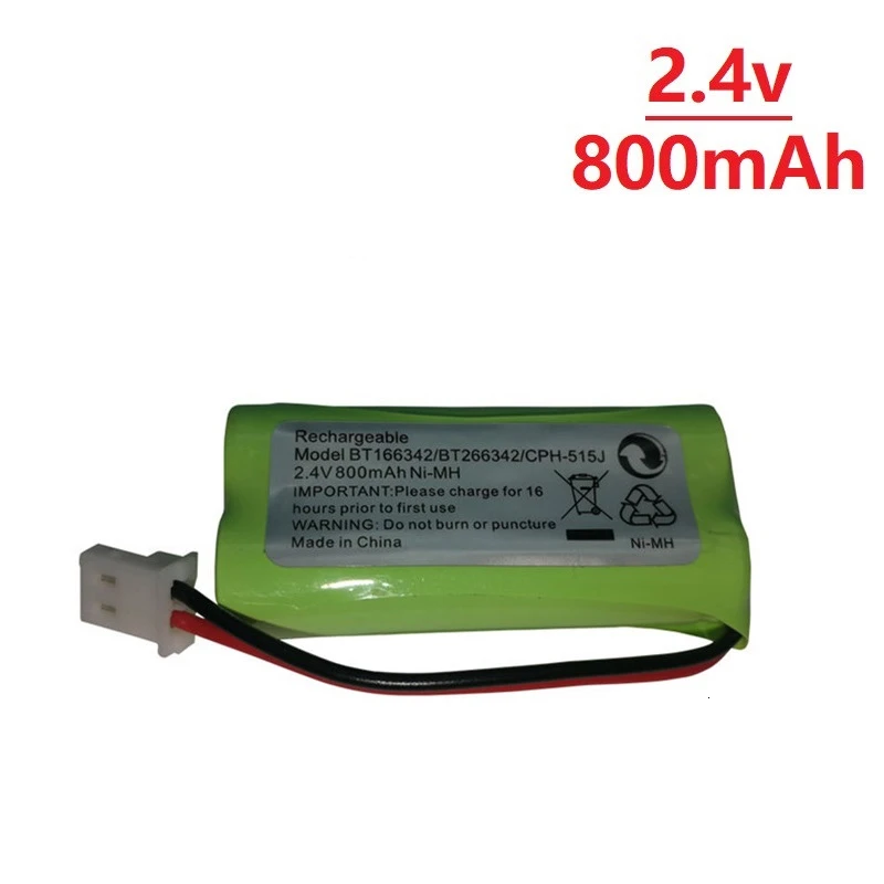 1Piece 2.4v 800mAh Rechargeable Battery Pack For BT-166342/162342/ 515J /DM221 ni-mh | Игрушки и хобби