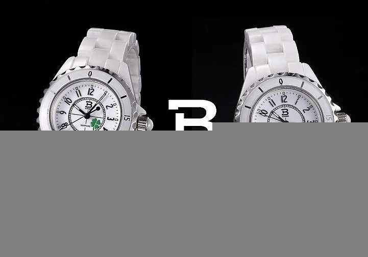 Швейцария Роскошные Diamond Марка Наручные часы переедания пространство Керамика кварцевые Для женщин часы сопротивление воды женский часы