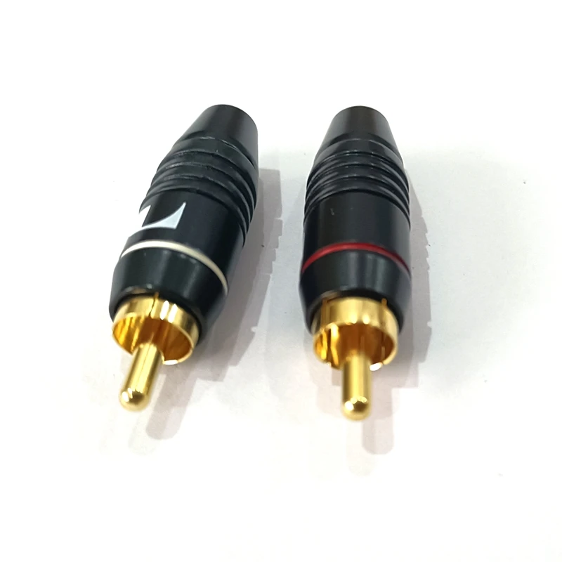 8 шт 12 24 50 в наборе высокое качество Nakamichi RCA штекер припоя адаптер 24K позолоченный