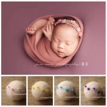 

New flower series head flower hairband fashion girl newborn photography props headdress hair accessories baby photo
