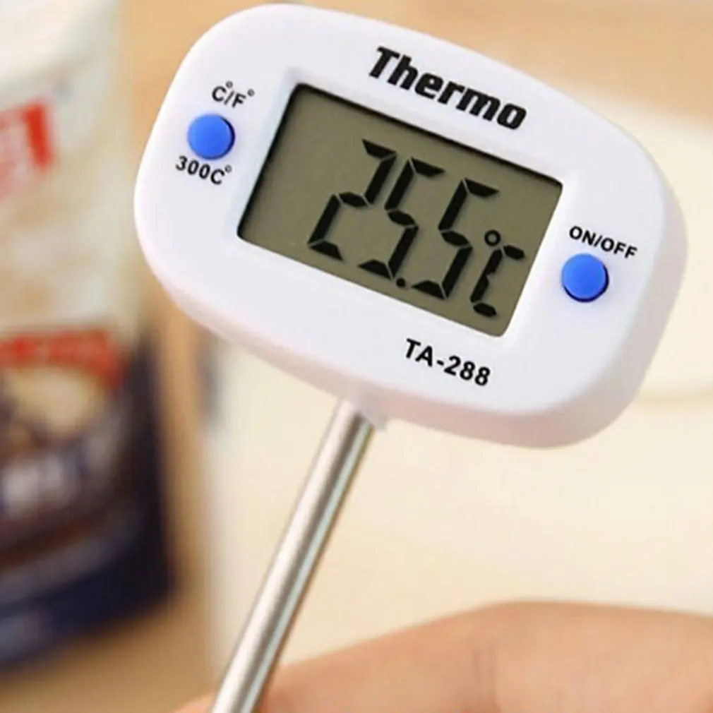 

TA288 Needle Food Thermometer Kitchen Food Oil Thermometer Milk Thermometer Water Thermometer Electronic Thermometer