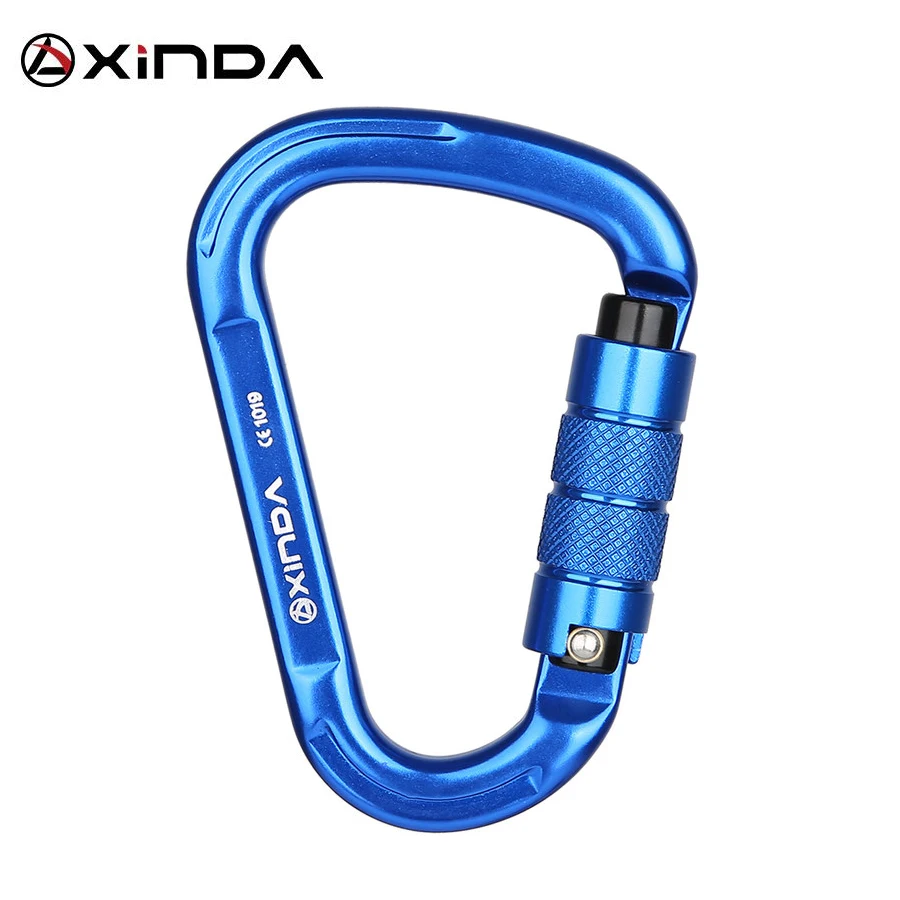 

Outdoor Climbing Carabiner 25KN Safety Connector Lock Aluminum alloy Spring-loaded Gate Carabiners Buckle Climbing Equipment