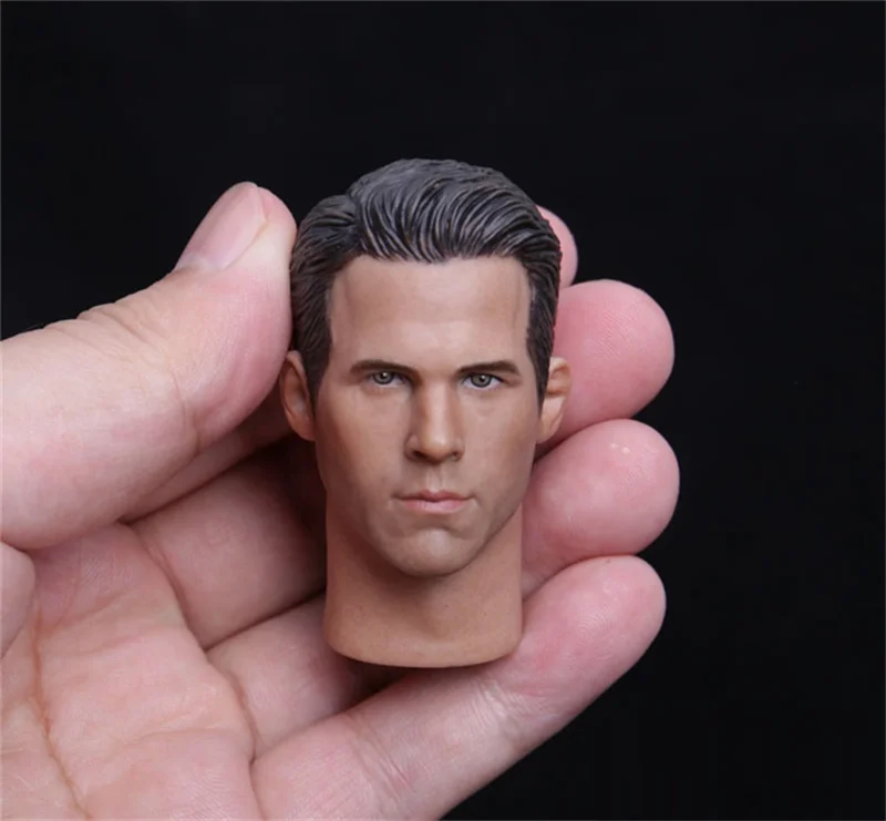 

1/6 Scale Ryan Reynolds Deadpool PVC Head Sculpt For 12 inches Male Body Figures Accessories For Collection
