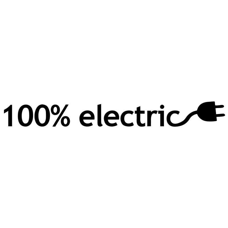 

Hot Interesting 2pcs 100% Electric Car Sticker Motorcycle Decals KK Decal Vinyl Bumper Accessories PVC 26cm*3cm