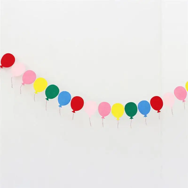 Вечерние украшения красочный воздушный шар бумажные флаги Гирлянда Цветочные баннеры для дома сад дети день рождения, детский душ украшения p20
