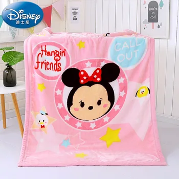 

Original Disney Children Thickened Double Layer Blanket Blanket Baby Milestone Blanket Muslin Blanket B Baby MINGXING-56
