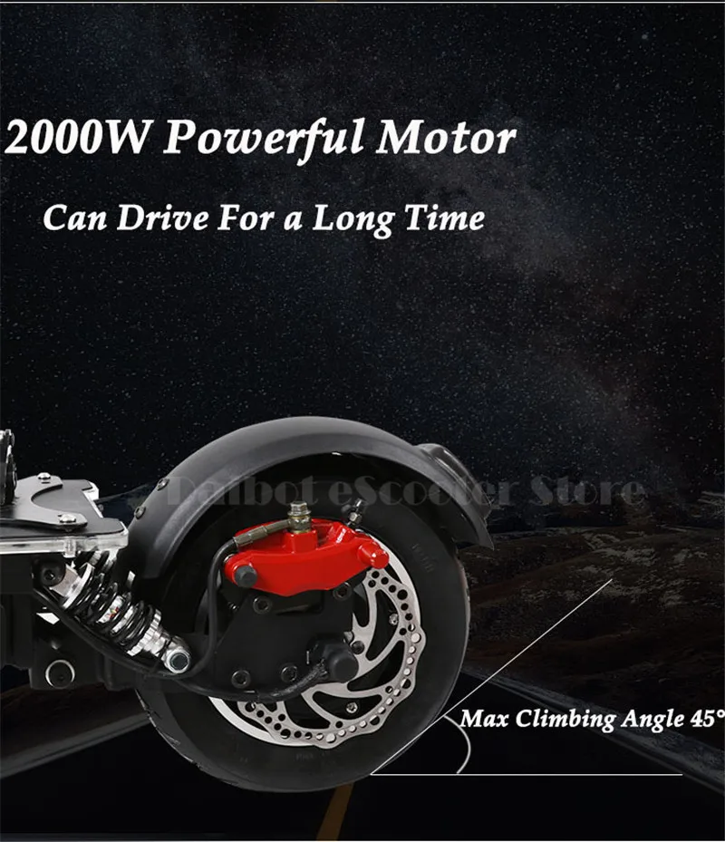 UBGO 1005 60V52V 2000W Double Drive Folding Electric Scooter (15)